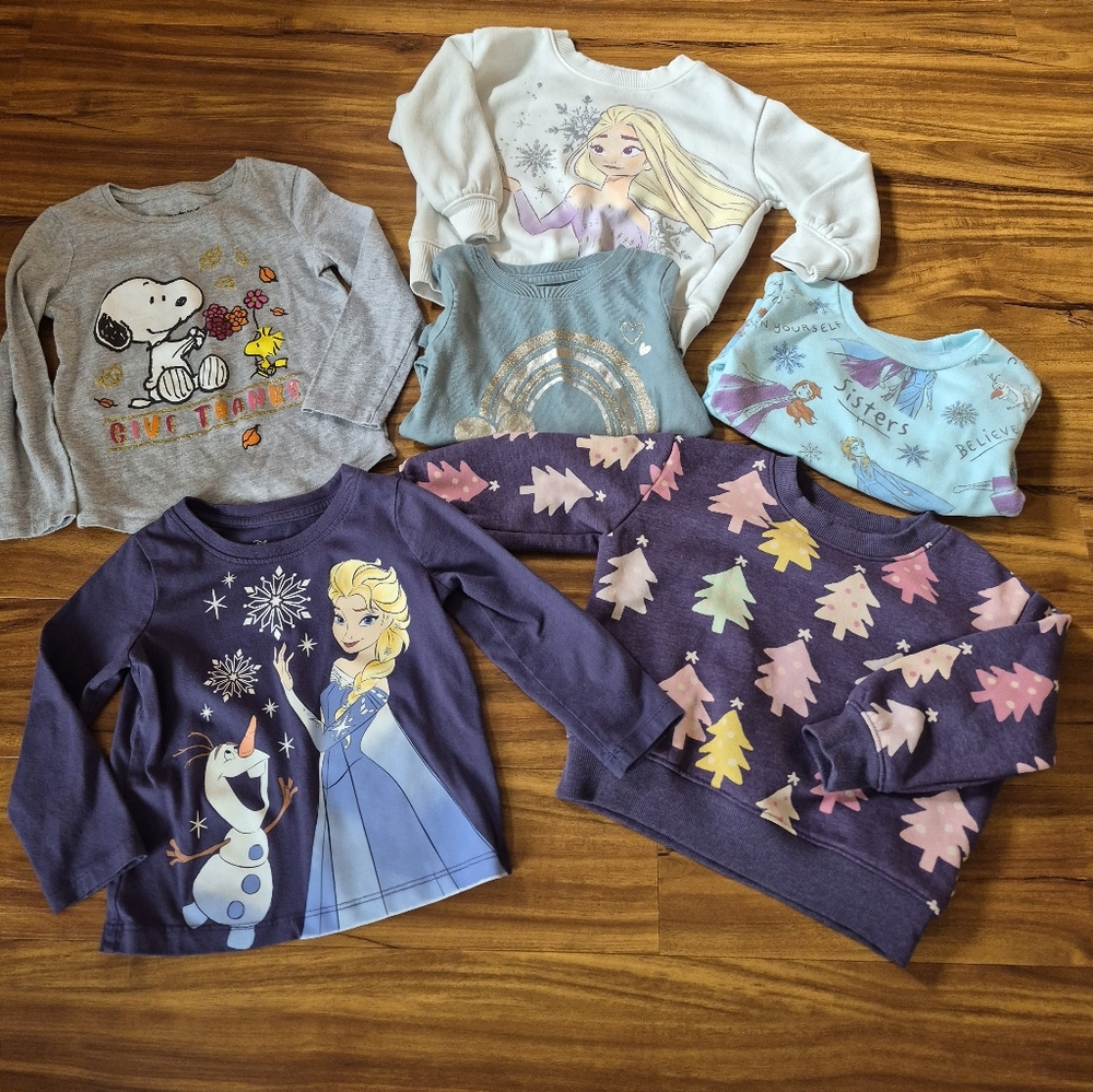 Assorted Bundle Of Jumping Bean Graphic Tops- Toddler Girls' 2T